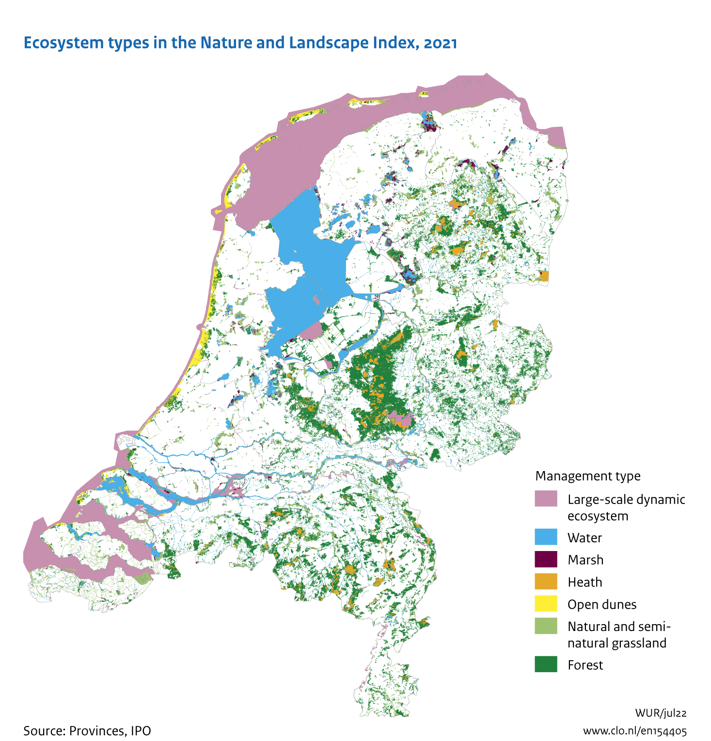 Image Ecosystem types of the Nature and Landscape Index (NL). The image is further explained in the text.