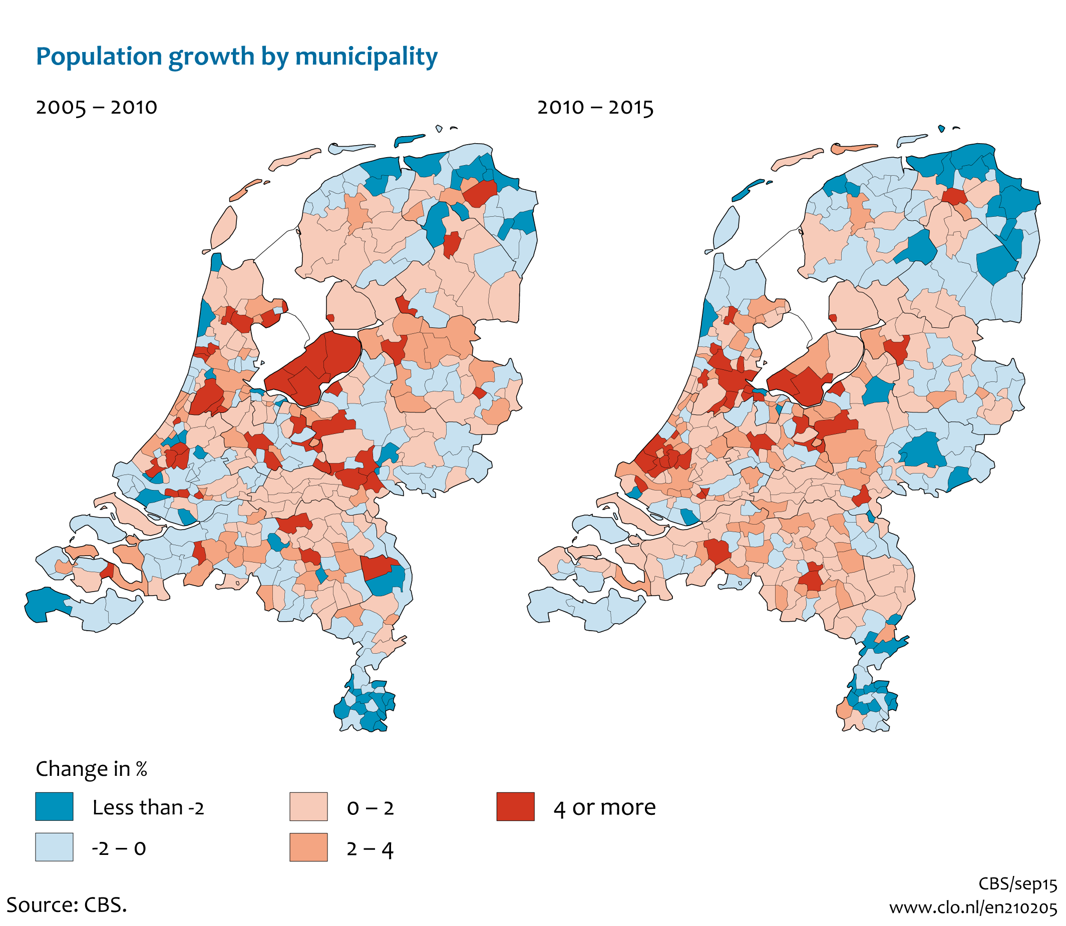 Image  Population growth by municipality. The image is further explained in the text.